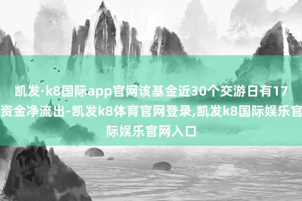 凯发·k8国际app官网该基金近30个交游日有17上帝力资金净流出-凯发k8体育官网登录,凯发k8国际娱乐官网入口