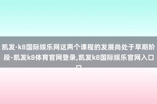 凯发·k8国际娱乐网这两个课程的发展尚处于早期阶段-凯发k8体育官网登录,凯发k8国际娱乐官网入口