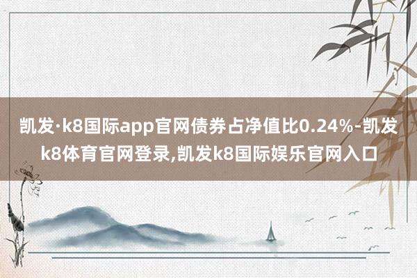 凯发·k8国际app官网债券占净值比0.24%-凯发k8体育官网登录,凯发k8国际娱乐官网入口
