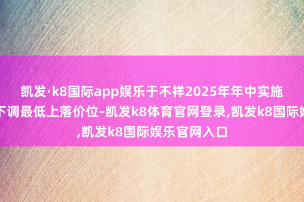 凯发·k8国际app娱乐于不祥2025年年中实施第一阶段的下调最低上落价位-凯发k8体育官网登录,凯发k8国际娱乐官网入口