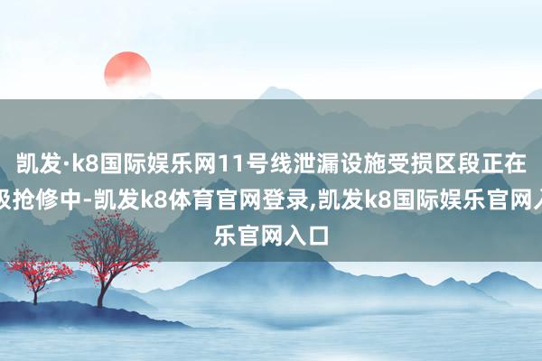 凯发·k8国际娱乐网11号线泄漏设施受损区段正在积极抢修中-凯发k8体育官网登录,凯发k8国际娱乐官网入口