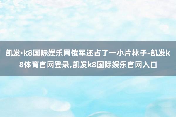 凯发·k8国际娱乐网俄军还占了一小片林子-凯发k8体育官网登录,凯发k8国际娱乐官网入口